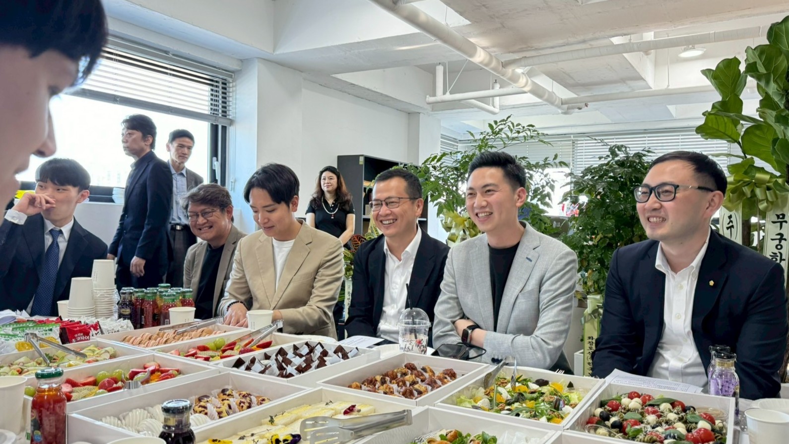 Participants and legislators gathered for the Youth Development and Cross-Border Career Roundtable.